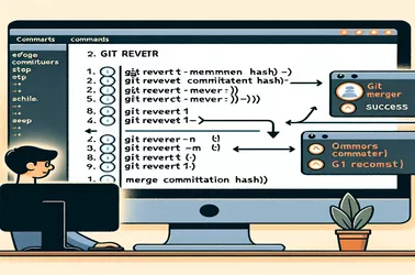 রিপোজিটরিতে পুশ করার আগে একটি গিট মার্জ প্রত্যাবর্তন করা