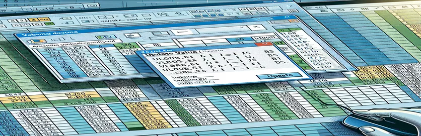 Rezolvarea problemelor VLOOKUP în Excel VBA cu ferestre pop-up cu valoare de actualizare