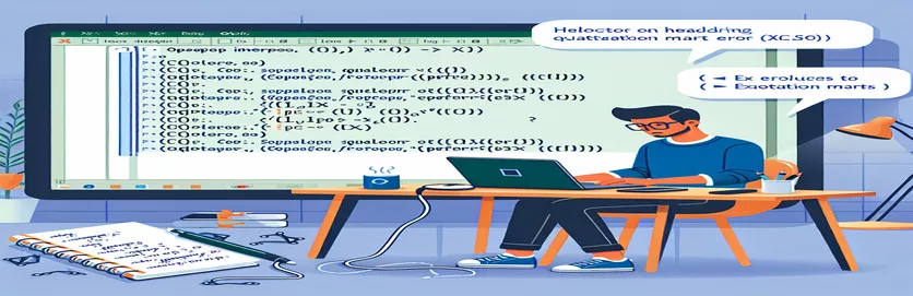 Using C# Interop to Handle Quotation Mark Errors in Excel Formulas