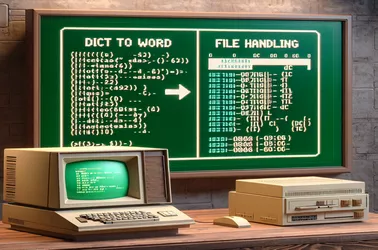 8086 アセンブリでの数字から単語への変換とファイル処理の実装