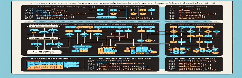 إنشاء سلاسل أبجدية رقمية يمكن تحديدها في Python أو JavaScript: كيفية منع التكرارات