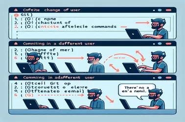 電子メール アドレスのない別のユーザーを使用して Git にコミットする方法