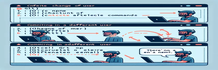 كيفية استخدام مستخدم مختلف بدون عنوان بريد إلكتروني للالتزام في Git