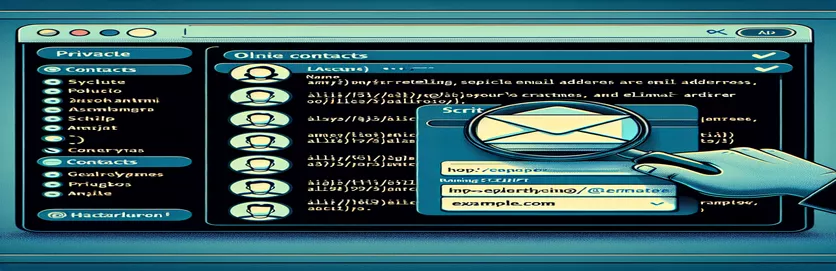 Google Apps Script वापरून Google Contacts मधून ईमेल पत्ते आणत आहे