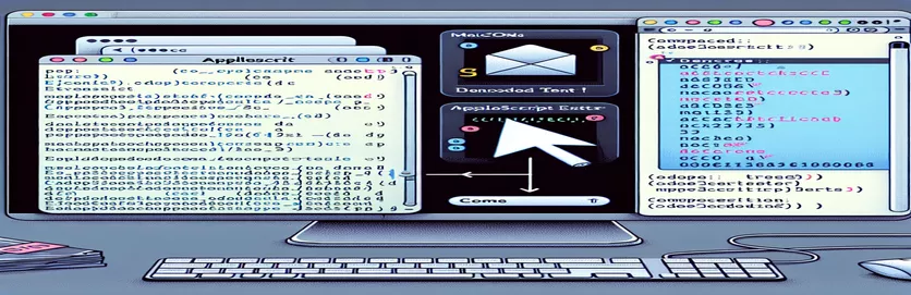 Kodēta teksta atšifrēšana programmā AppleScript no OSX pasta neapstrādātajiem avotiem