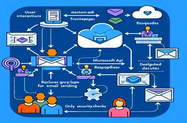 Implementera delegerade behörigheter för e-postsändning i Razorpages med hjälp av Microsoft Graph API