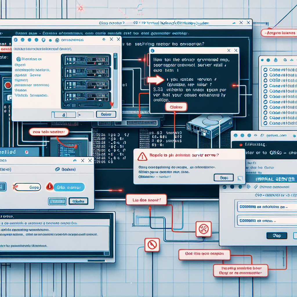 Resolving Internal Server Errors in GNS3 When Starting
