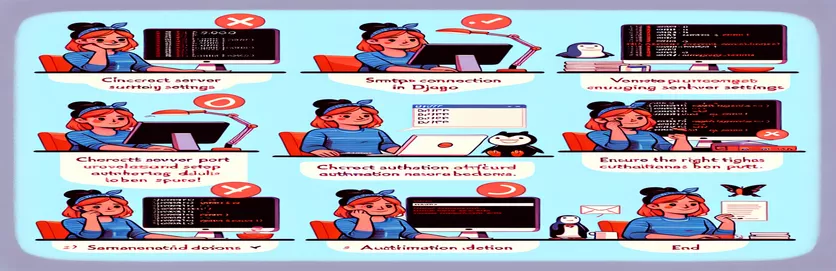 জ্যাঙ্গো SMTP সংযোগ ত্রুটিগুলি সমাধান করা হচ্ছে৷