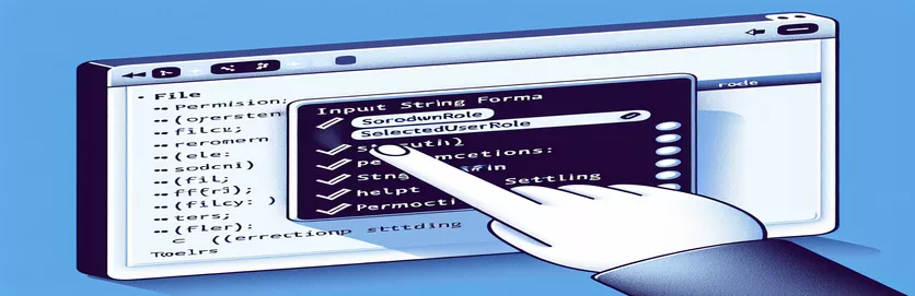 Löser SelectedUserRolePermission Input String Format Error i C# dropdown