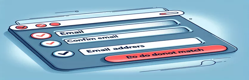 Zod-validering för e-post och bekräfta e-post