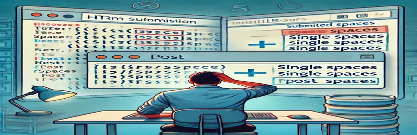 Xử lý các không gian bổ sung trong các bài nộp hình thức HTML