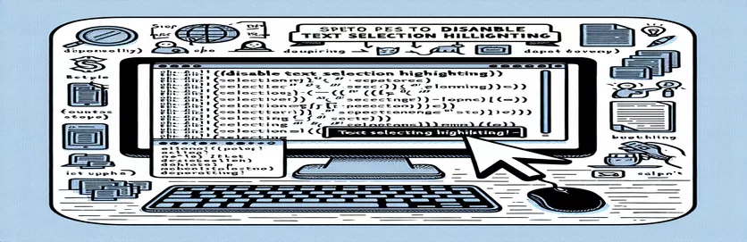 How-To for Turning Off Text Selection Highlighting