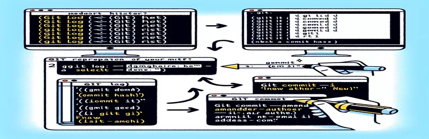 Ändra författarinformationen för en Git Commit