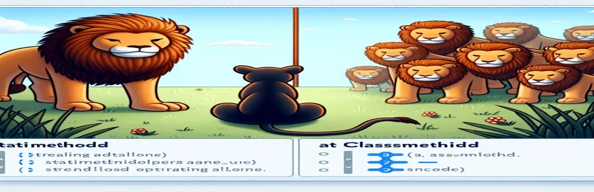 Comprender la diferencia entre @staticmethod y @classmethod en Python