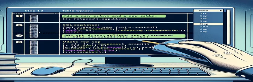 Kuidas SQL Serveris tõhusalt veergu lisada ja ridu värskendada