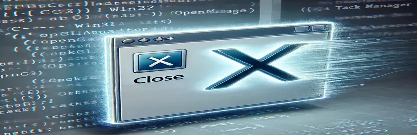 Menyelesaikan proses aplikasi C ++ Win32 yang persisten di Manajer Tugas