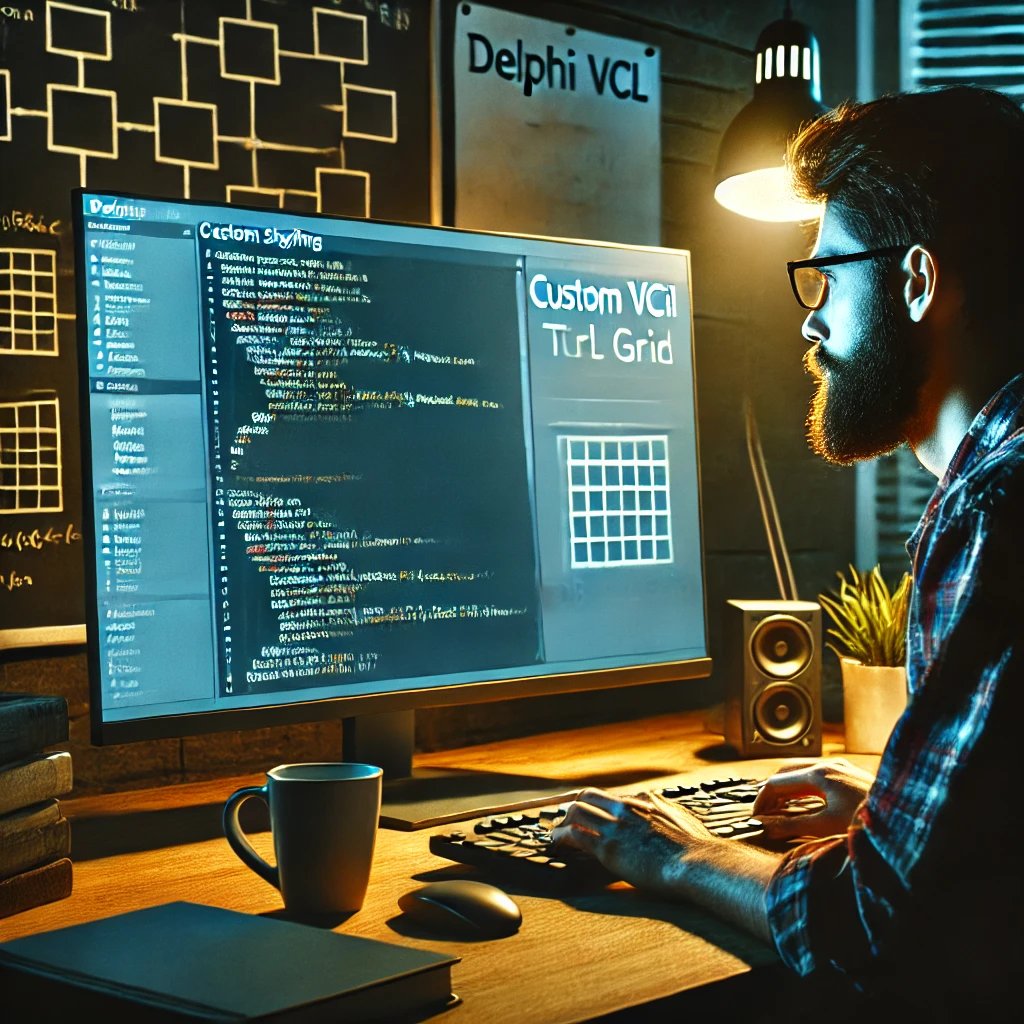 Criando um estilo VCL personalizado para TDBCTRLGRID em Delphi
