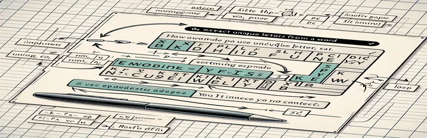 Extraire les lettres uniques d'un mot dans Google Sheets