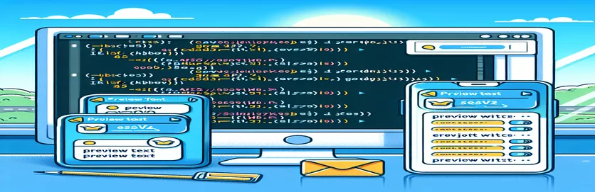 Implementácia textu ukážky v predmetoch e-mailu pomocou AWS SES-v2 v Golang
