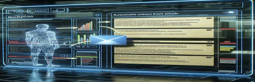 Monday.com Panosu Girişleri için E-postalardan Veri Çıkarmayı Otomatikleştirme