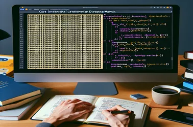 Создание матрицы расстояний Левенштейна без учета регистра в Python