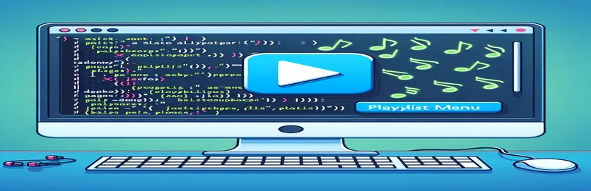 JavaScript を使用して YouTube iFrame API のプレイリスト メニュー ボタンを自動的にトリガーする