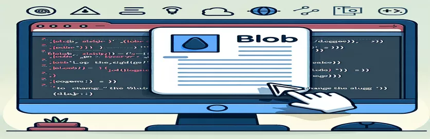 Alterar o slug de um PDF Blob aberto em uma nova guia usando jQuery