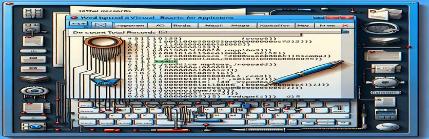 Získejte celkové záznamy v hromadné korespondenci aplikace Word pomocí VBA
