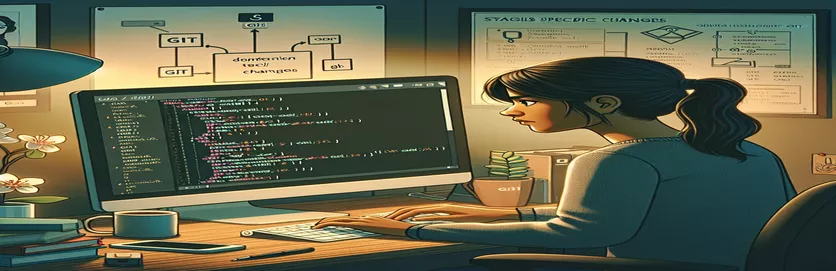 Git staging specific modifications