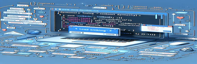 Dynaamisesti ladatun sisällön havaitseminen <embed> Sisällön lataus päättyy JavaScriptissä