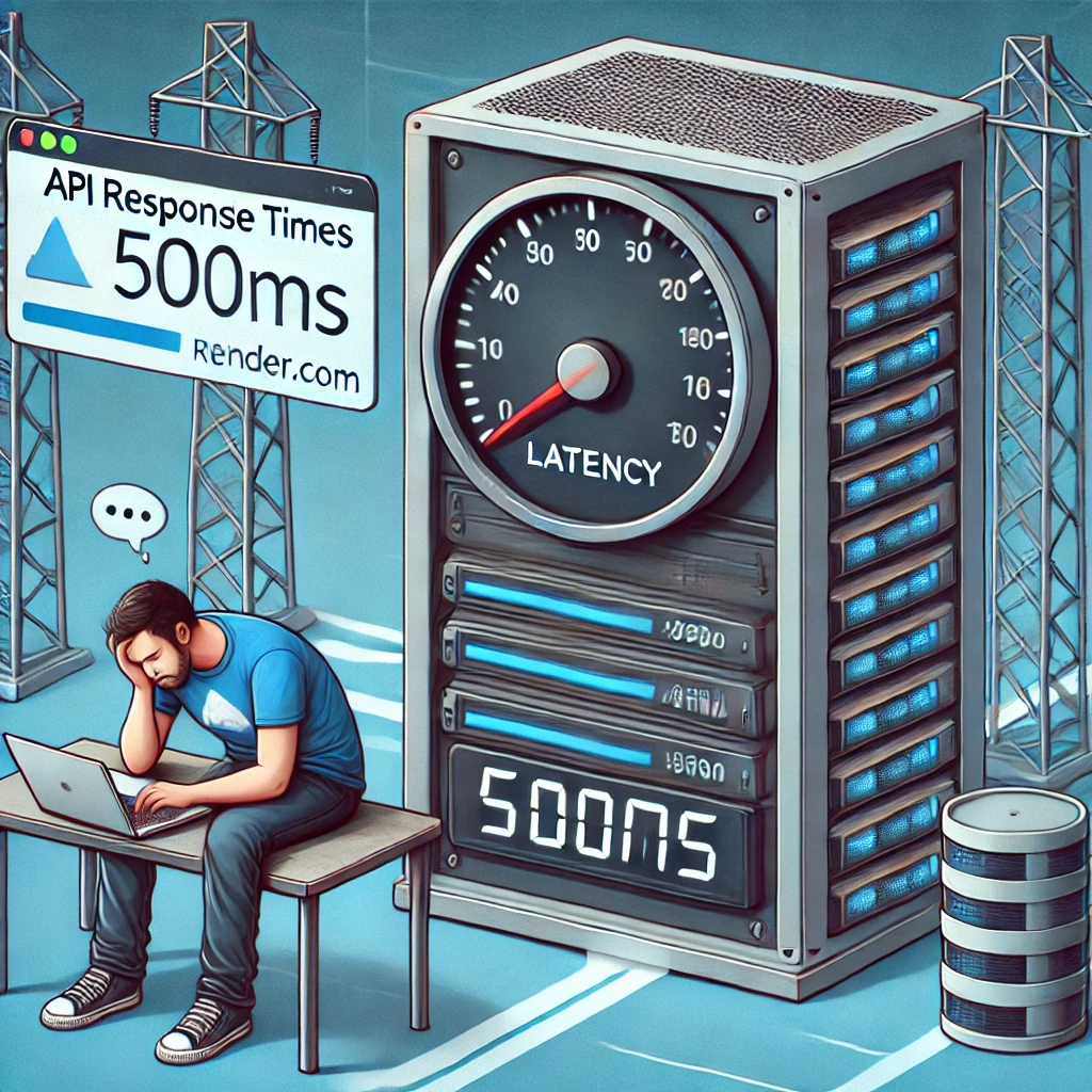 Inzicht in latentie in gratis backend hosting op Render.com