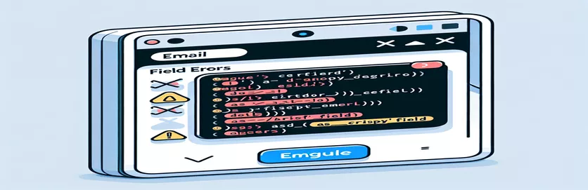 Fältfel i Django: Fokusera på as_crispy_field och e-postfält