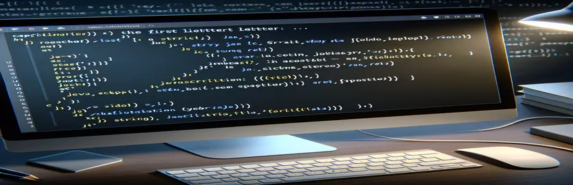 Sådan skrives det første bogstav med stort i JavaScript