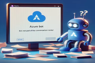 Arreglar l'error de l'Azure Bot El bot no forma part de la llista de converses a l'enviament de missatges del canal d'equips