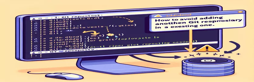 So vermeiden Sie das Hinzufügen eines weiteren Git-Repositorys zu einem vorhandenen