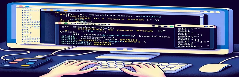 Beralih kepada Cawangan Jauh dalam Git