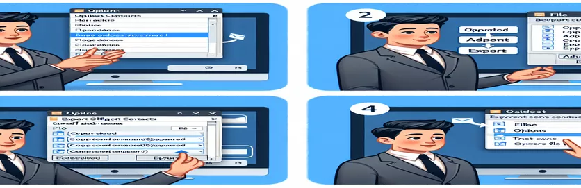 Hướng dẫn cách xuất danh bạ Outlook theo địa chỉ email